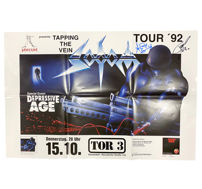 SODOM "Tapping the Vein" tour poster